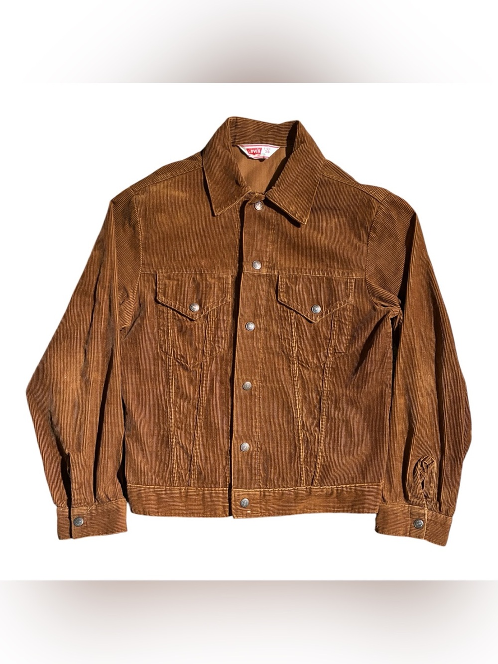 VTG 70s Levi’s Corduroy Trucker Jacket Brown